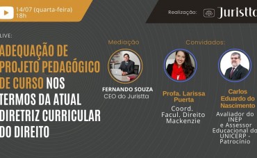 Adequação de projeto pedagógico de curso nos termos da atual diretriz curricular do Direito.