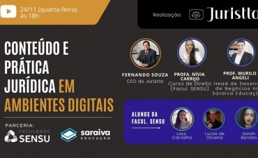 Conteúdo e prática jurídica em meios digitais.